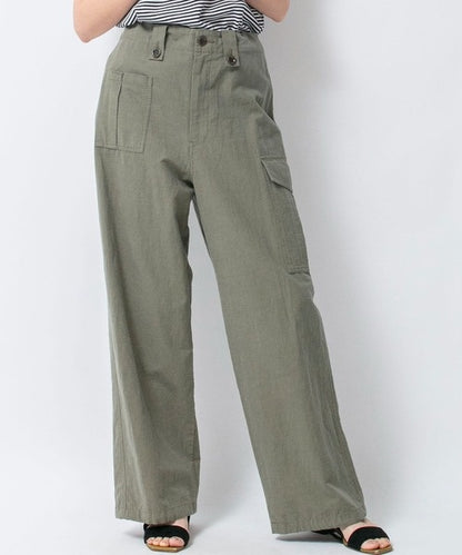 Johnbull (ジョンブル) コットンリネンバックツイルカーゴパンツ JL241P24