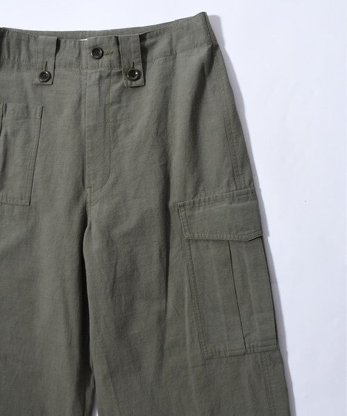 Johnbull (ジョンブル) コットンリネンバックツイルカーゴパンツ JL241P24