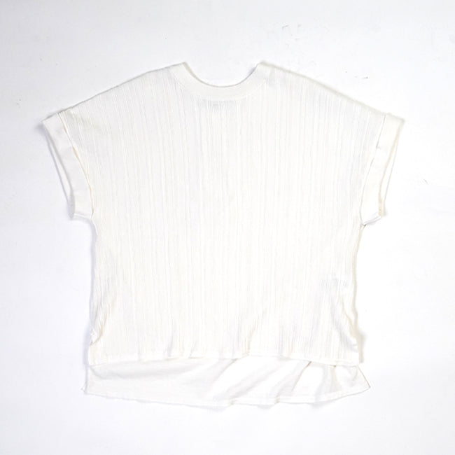 Johnbull (ジョンブル) ドライコットンニットフレンチスリーブTシャツ JL242N02