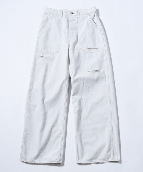 8オンスホワイトデニムハードワーカーデッキパンツ JL242P25