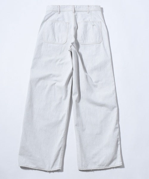 8オンスホワイトデニムハードワーカーデッキパンツ JL242P25