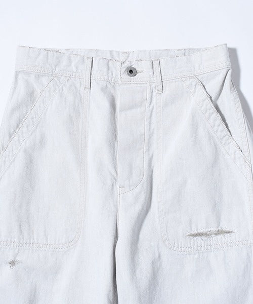 8オンスホワイトデニムハードワーカーデッキパンツ JL242P25