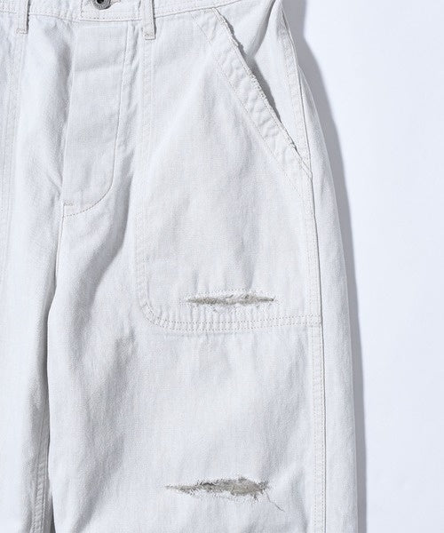 8オンスホワイトデニムハードワーカーデッキパンツ JL242P25