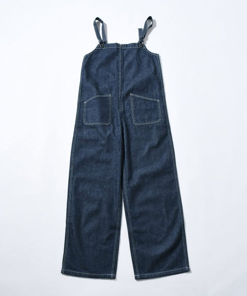 Johnbull(ジョンブル) デニムチューブサロペット ダークインディゴブルー JL251P35