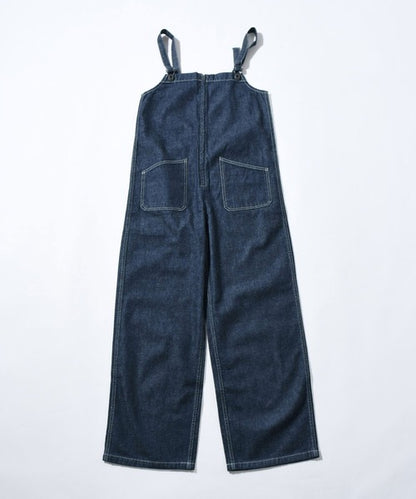 Johnbull(ジョンブル) デニムチューブサロペット ダークインディゴブルー JL251P35