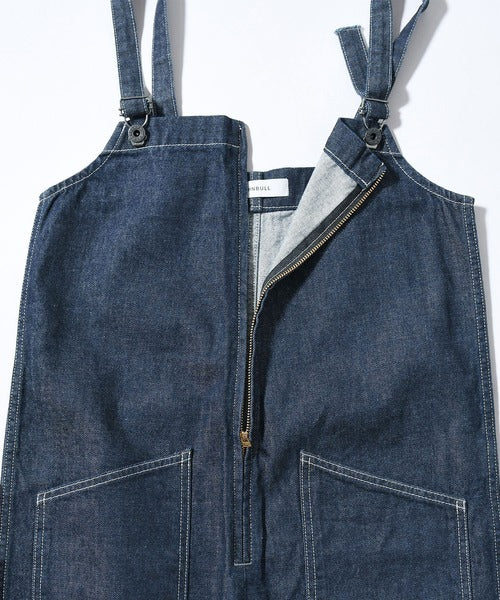 Johnbull(ジョンブル) デニムチューブサロペット ダークインディゴブルー JL251P35