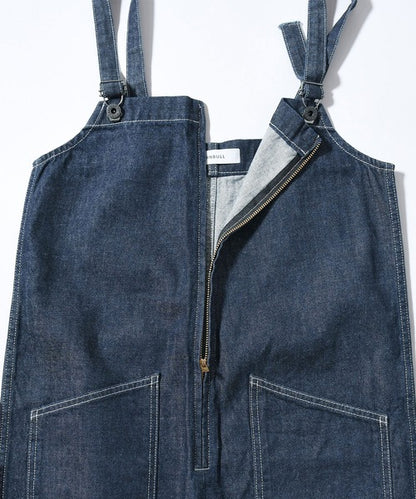 Johnbull(ジョンブル) デニムチューブサロペット ダークインディゴブルー JL251P35