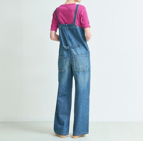 Johnbull(ジョンブル) デニムチューブサロペット インディゴブルー JL251P35