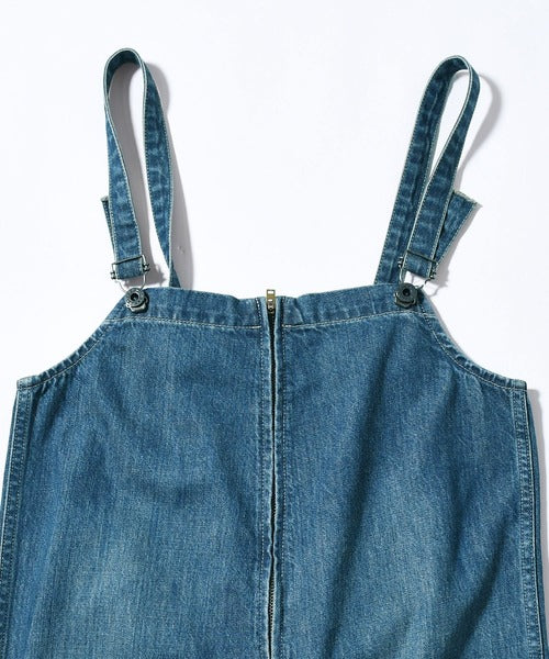 Johnbull(ジョンブル) デニムチューブサロペット インディゴブルー JL251P35