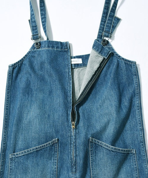 Johnbull(ジョンブル) デニムチューブサロペット インディゴブルー JL251P35