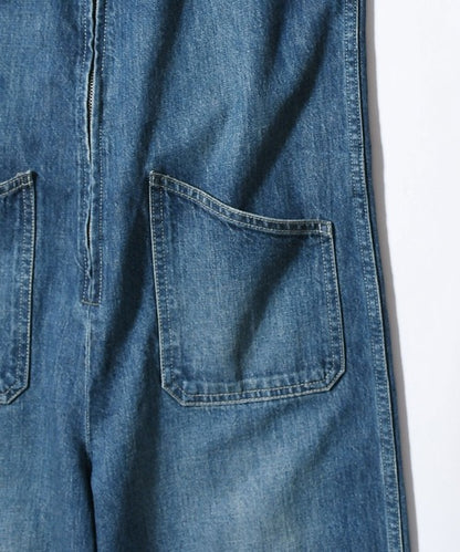 Johnbull(ジョンブル) デニムチューブサロペット インディゴブルー JL251P35