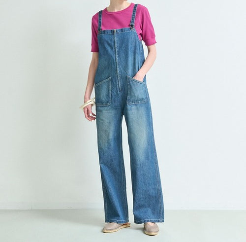 Johnbull(ジョンブル) デニムチューブサロペット インディゴブルー JL251P35