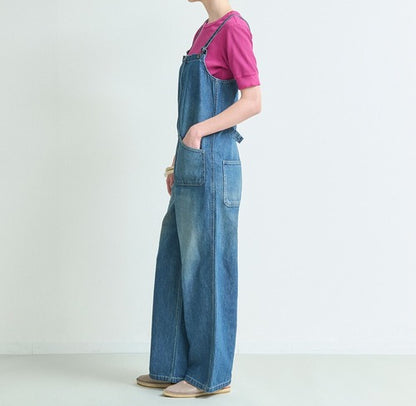 Johnbull(ジョンブル) デニムチューブサロペット インディゴブルー JL251P35