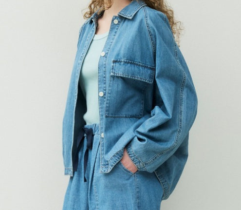 Johnbull(ジョンブル) ライトデニムシャツブルゾン JL261S08