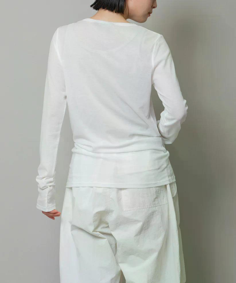 MUNICH(ミューニック)  シアーストレッチリブクルーネックプルオーバー MN242U17