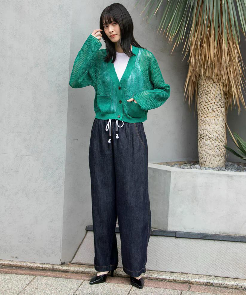 MUNICH(ミューニック) デニム＆ヒッコリー ワイドイージーパンツ MN251P30