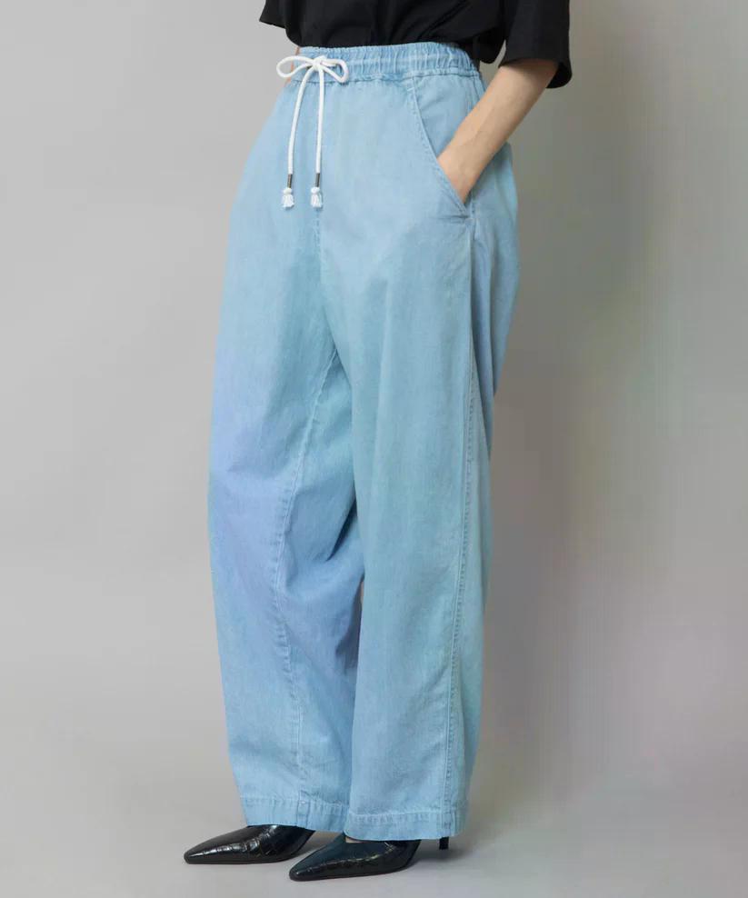 MUNICH(ミューニック) デニム＆ヒッコリー ワイドイージーパンツ MN251P30