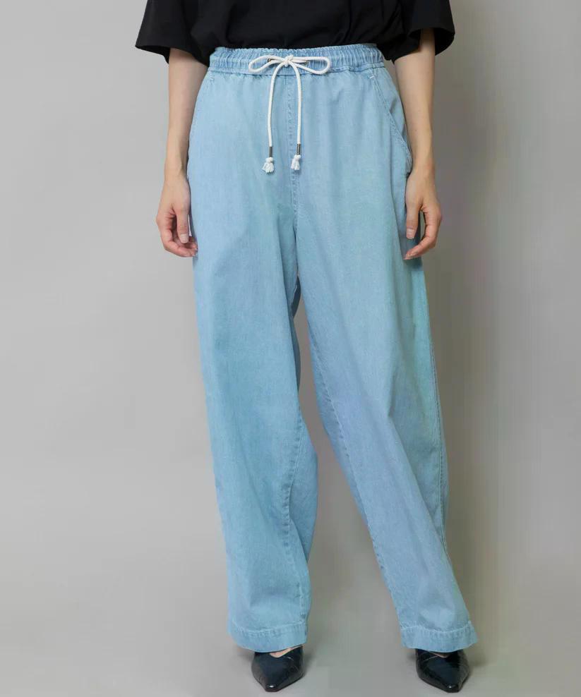 MUNICH(ミューニック) デニム＆ヒッコリー ワイドイージーパンツ MN251P30