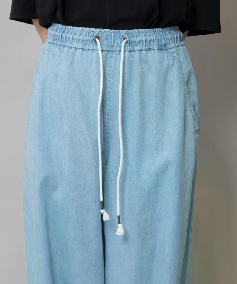 MUNICH(ミューニック) デニム＆ヒッコリー ワイドイージーパンツ MN251P30