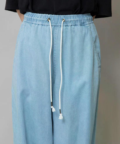 MUNICH(ミューニック) デニム＆ヒッコリー ワイドイージーパンツ MN251P30