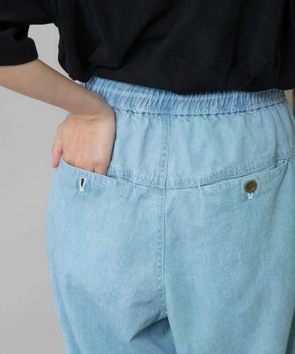 MUNICH(ミューニック) デニム＆ヒッコリー ワイドイージーパンツ MN251P30