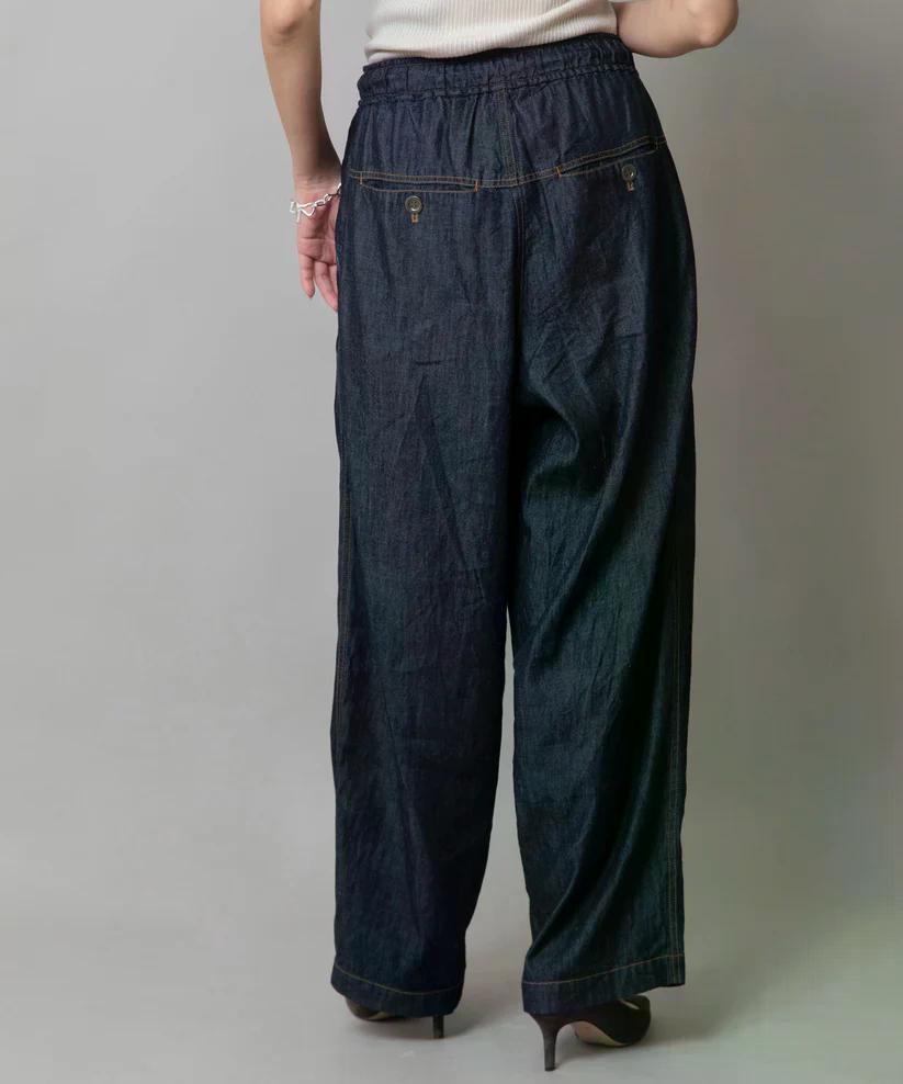 MUNICH(ミューニック) デニム＆ヒッコリー ワイドイージーパンツ MN251P30