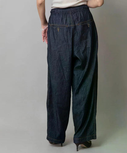 MUNICH(ミューニック) デニム＆ヒッコリー ワイドイージーパンツ MN251P30