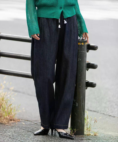 MUNICH(ミューニック) デニム＆ヒッコリー ワイドイージーパンツ MN251P30