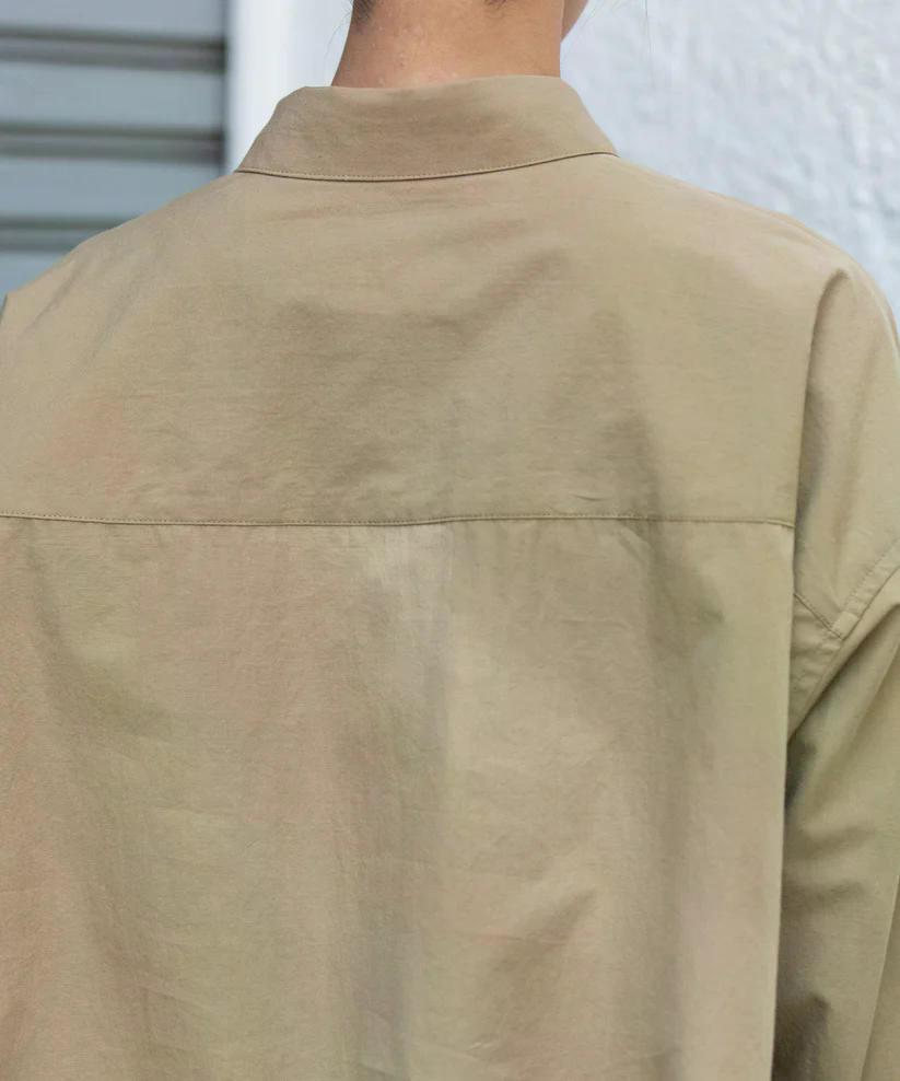 MUNICH(ミューニック) コットンブロードバックコクーンシャツ MN252T36
