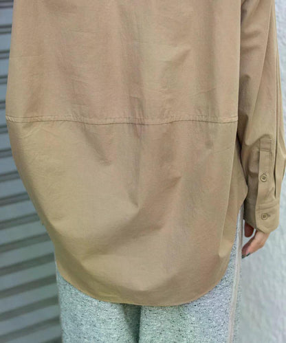 MUNICH(ミューニック) コットンブロードバックコクーンシャツ MN252T36