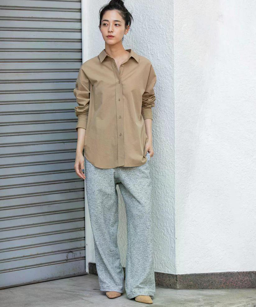 MUNICH(ミューニック) コットンブロードバックコクーンシャツ MN252T36