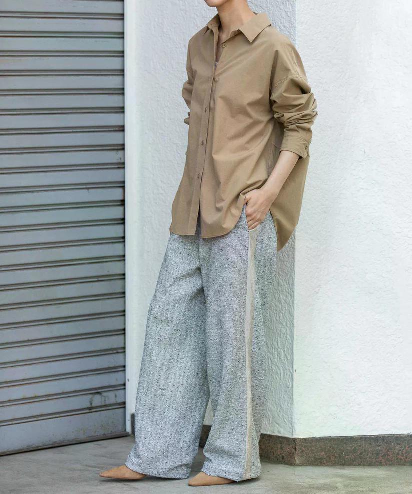 MUNICH(ミューニック) コットンブロードバックコクーンシャツ MN252T36