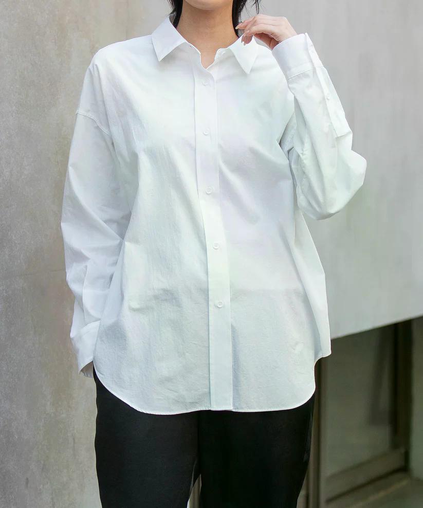 MUNICH(ミューニック) コットンブロードバックコクーンシャツ MN252T36