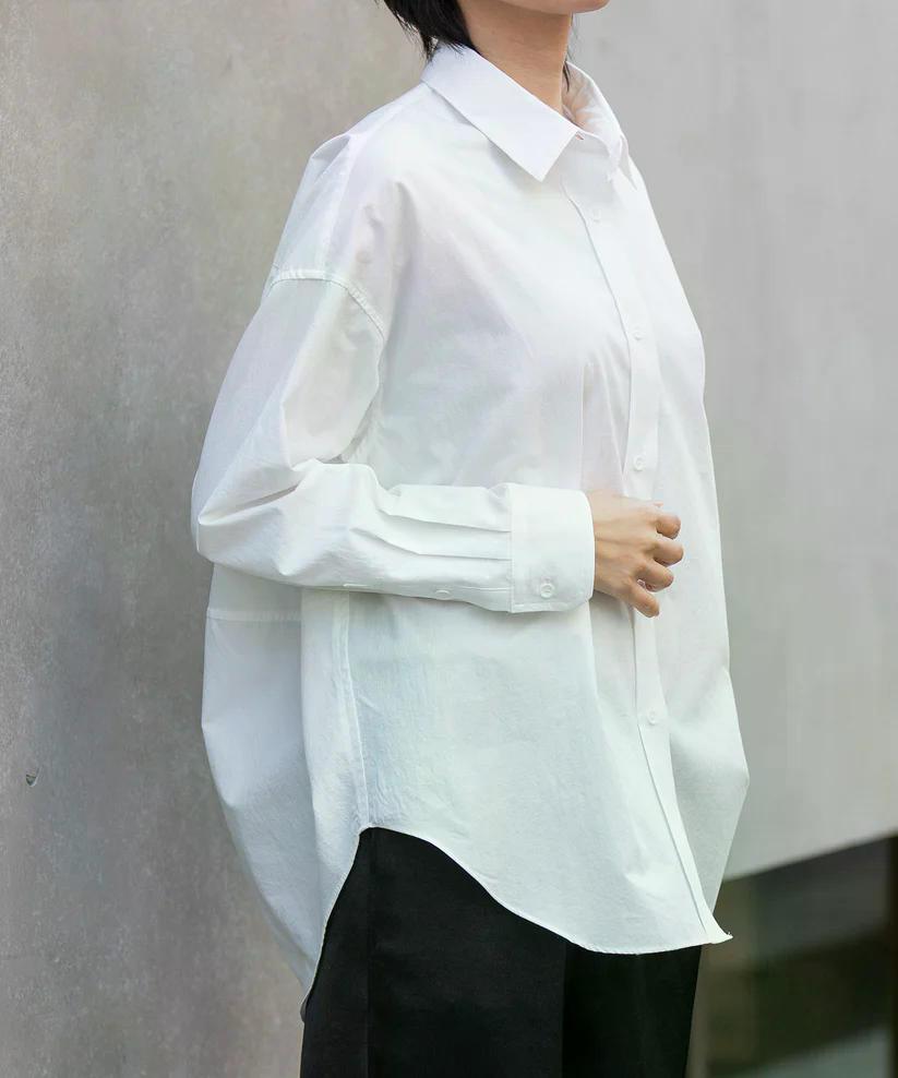 MUNICH(ミューニック) コットンブロードバックコクーンシャツ MN252T36