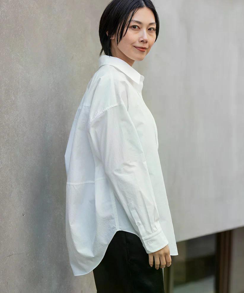 MUNICH(ミューニック) コットンブロードバックコクーンシャツ MN252T36