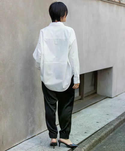 MUNICH(ミューニック) コットンブロードバックコクーンシャツ MN252T36