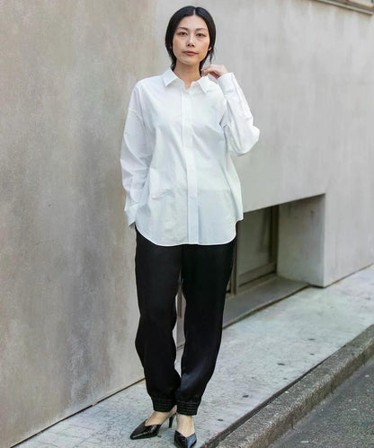 MUNICH(ミューニック) コットンブロードバックコクーンシャツ MN252T36