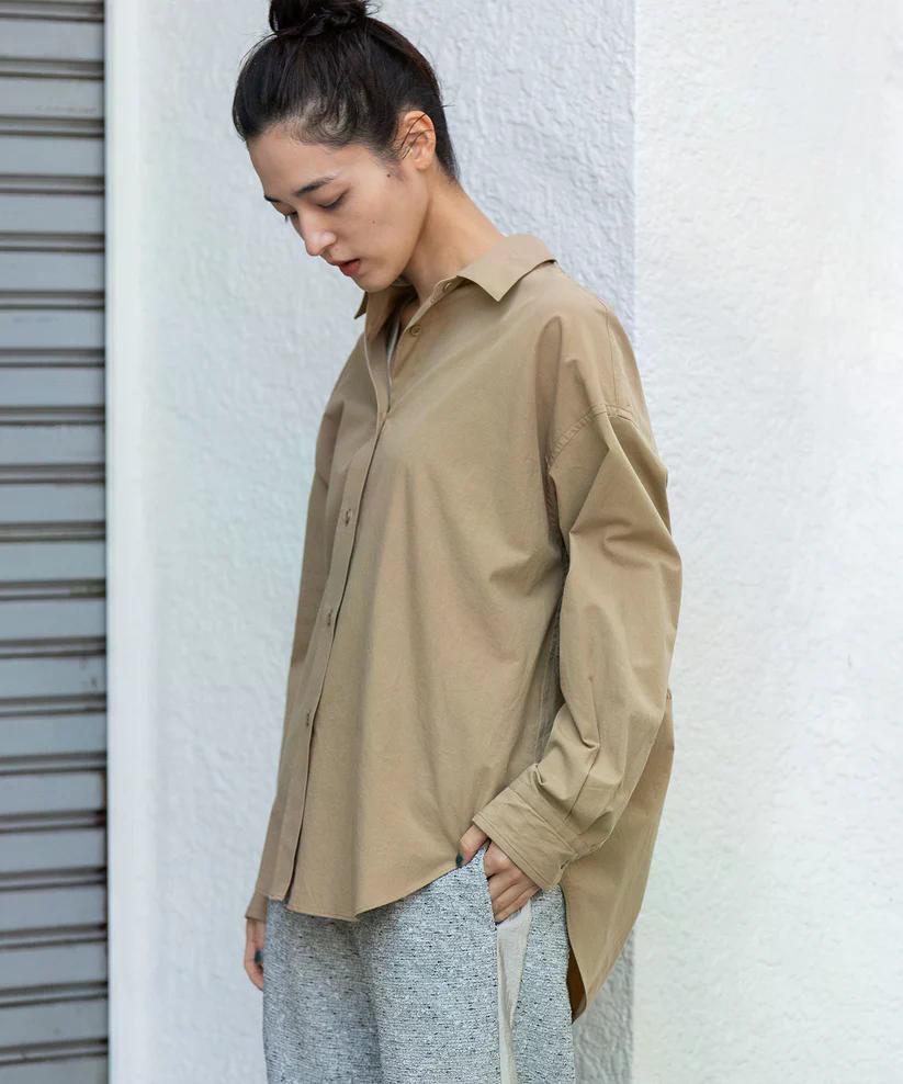 MUNICH(ミューニック) コットンブロードバックコクーンシャツ MN252T36