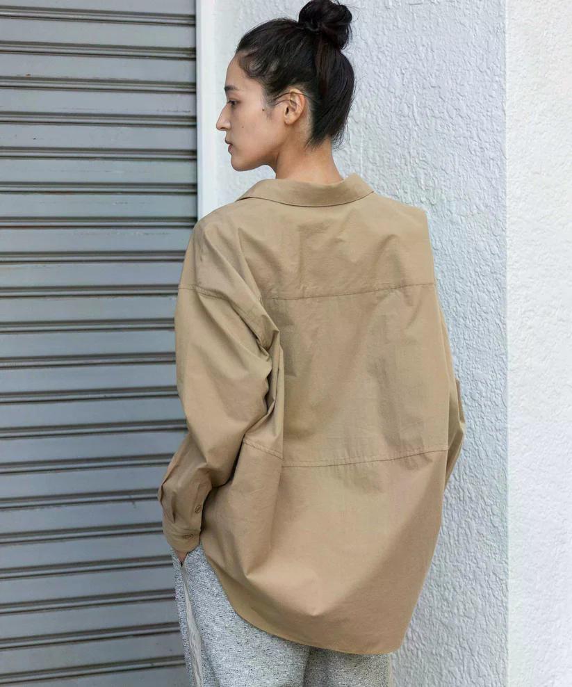 MUNICH(ミューニック) コットンブロードバックコクーンシャツ MN252T36