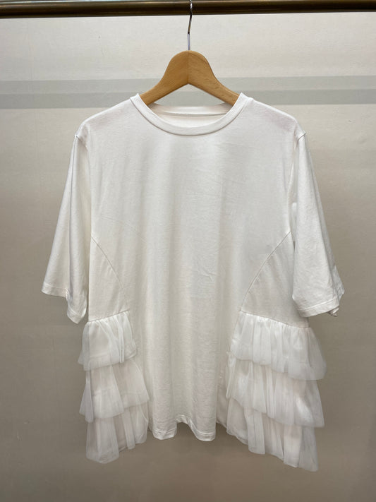 PAREATSU(パレアツ) ティアードチュールドッキングTシャツ P251-29065