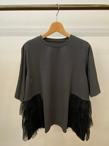 PAREATSU(パレアツ) ティアードチュールドッキングTシャツ P251-29065