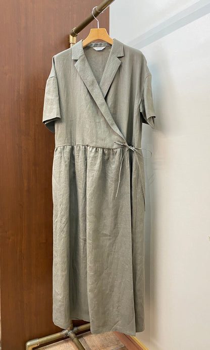 irise (イリゼ) カシュクールリネンワンピース T7084