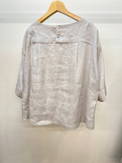 irise (イリゼ) リネンボートネックブラウス T7087