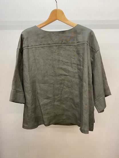 irise (イリゼ) リネンボートネックブラウス T7087