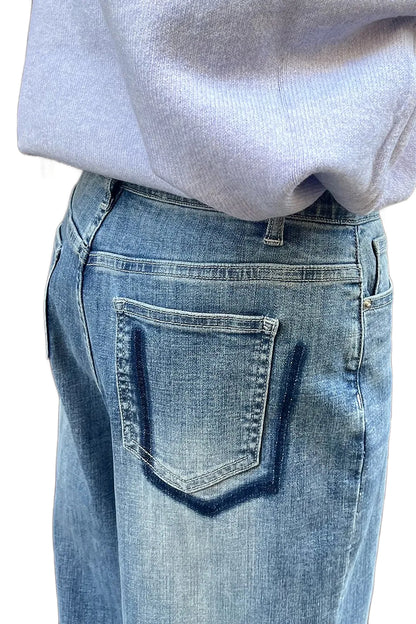 INDIMARK(インディマーク) ニューワイド デニム ブリーチ WJ167