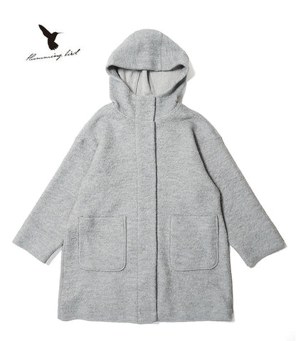 hummingbird(ハミングバード) 天然素材100％ボアフードニットコート AIO0077