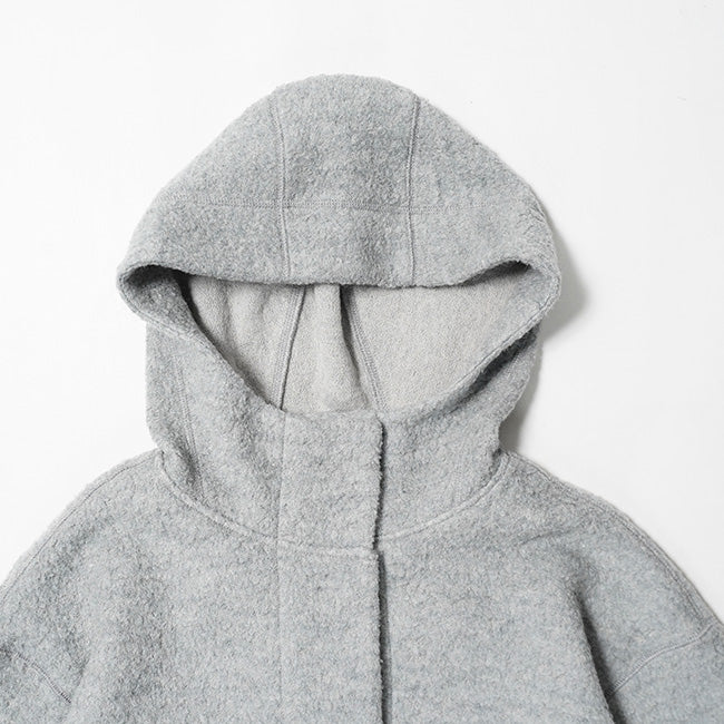 hummingbird(ハミングバード) 天然素材100％ボアフードニットコート AIO0077