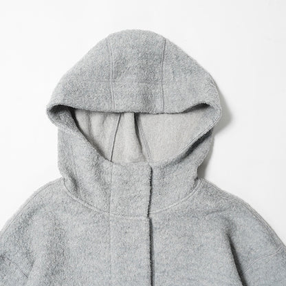 hummingbird(ハミングバード) 天然素材100％ボアフードニットコート AIO0077