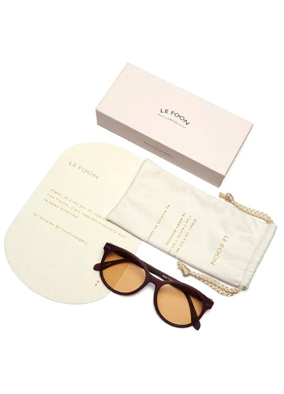 LE FOON(ルフォーン) Cat Eye sunglasses UVカット 男女兼用 大人の偏光調光サングラス AS307-3W