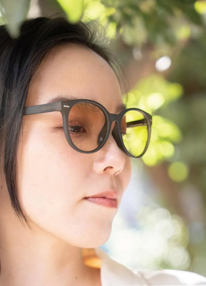 LE FOON(ルフォーン) Cat Eye sunglasses UVカット 男女兼用 大人の偏光調光サングラス AS307-3W